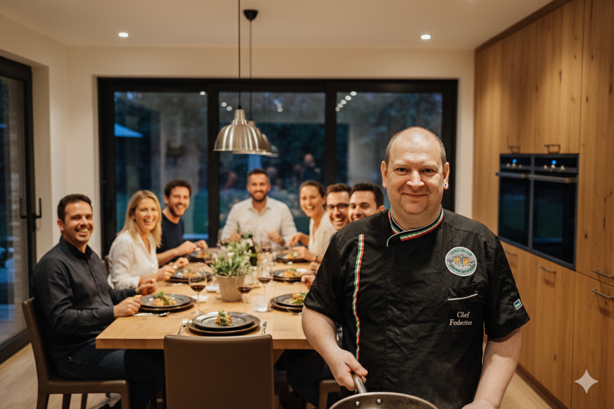 Private Chef for Events: Exclusive dinners, themed tastings and corporate events with selected quality ingredients